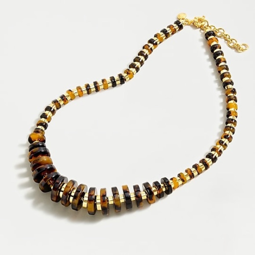 J. Crew Graduated Mixed Disc Necklace